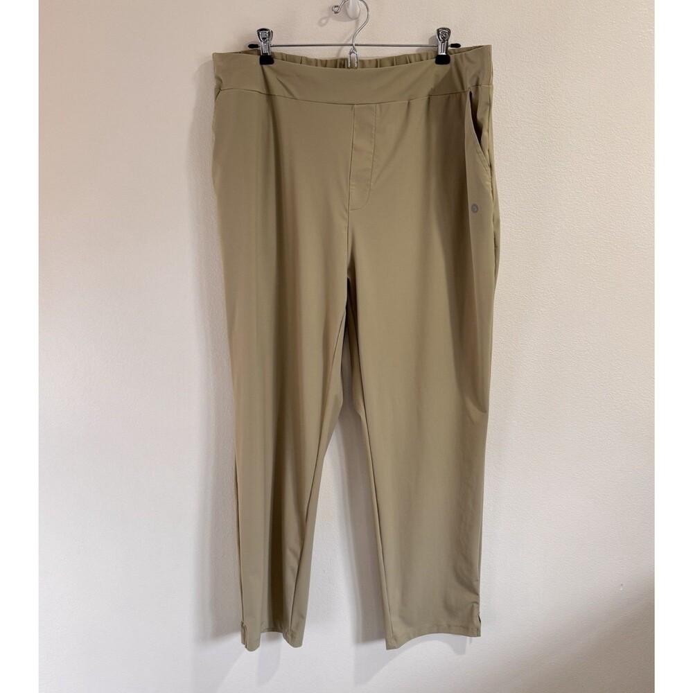 Baleaf Pants Womens 2XL / XXL Green Khaki Hiking Active Water Resistant Pull On
